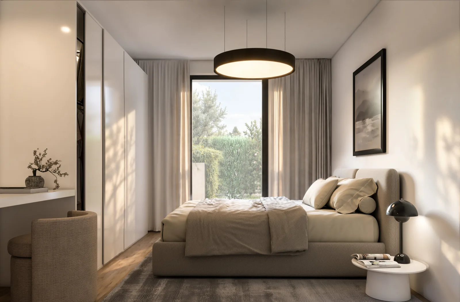 Render della camera da letto